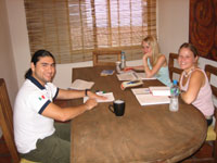 Solexico spanish school in Puerto Vallarta, Mexico: students during a lesson